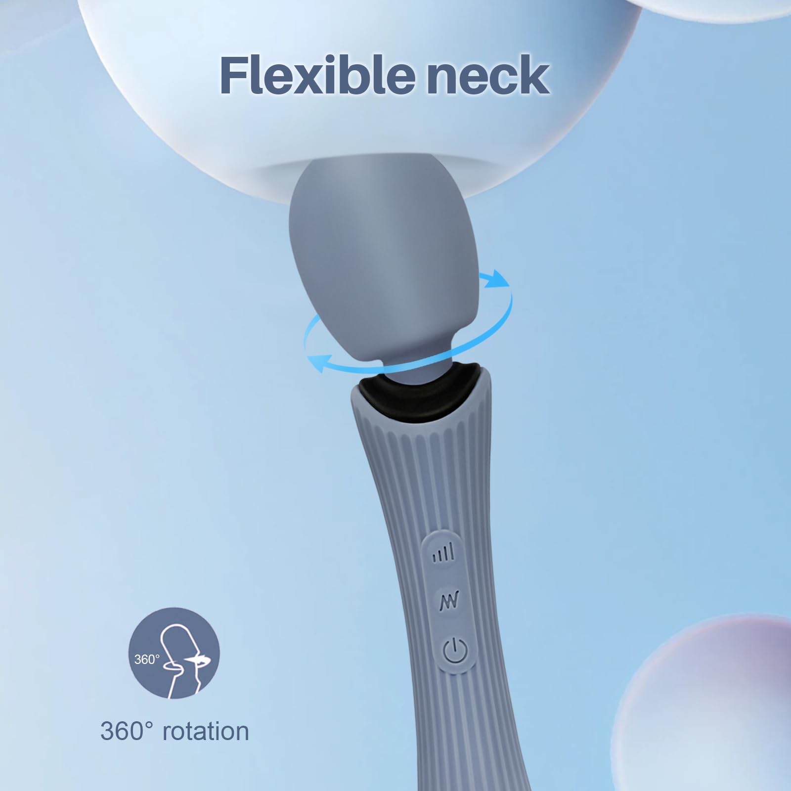 EUOTHY massager provides 3 speeds to tailor intensity for different areas.