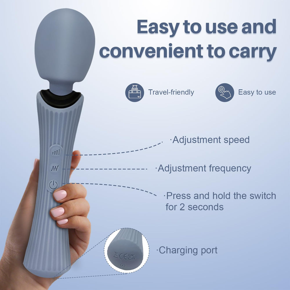 EUOTHY massager with flexible head design reaches tight knots and shoulders.