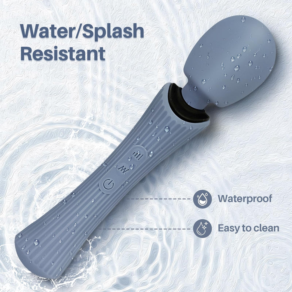 EUOTHY massager in a dove blue waterproof shell ready for post-workout relief and cleaning.
