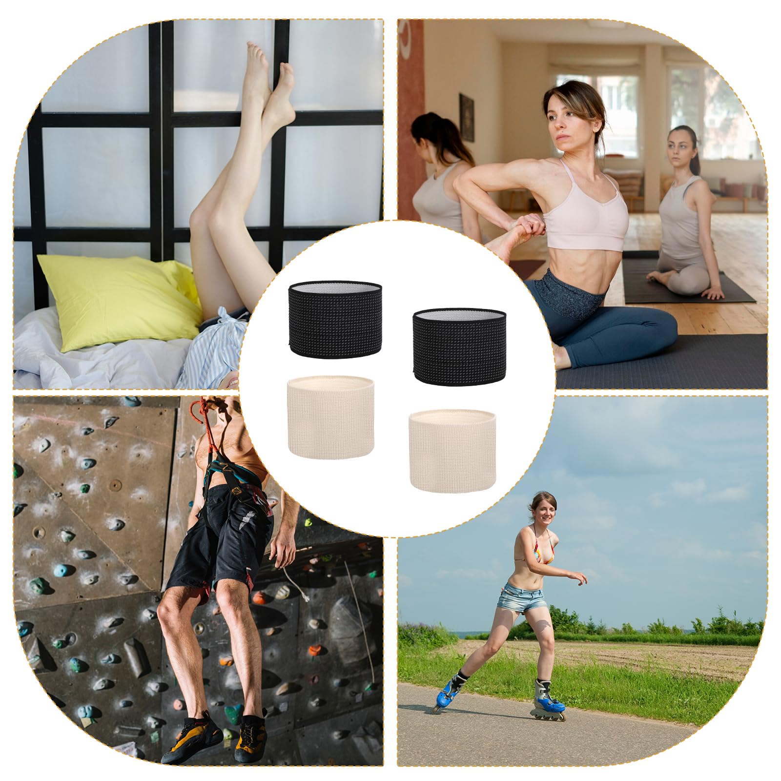 EupHHonycs copper sleeve anti-slip keeps in place during workouts.