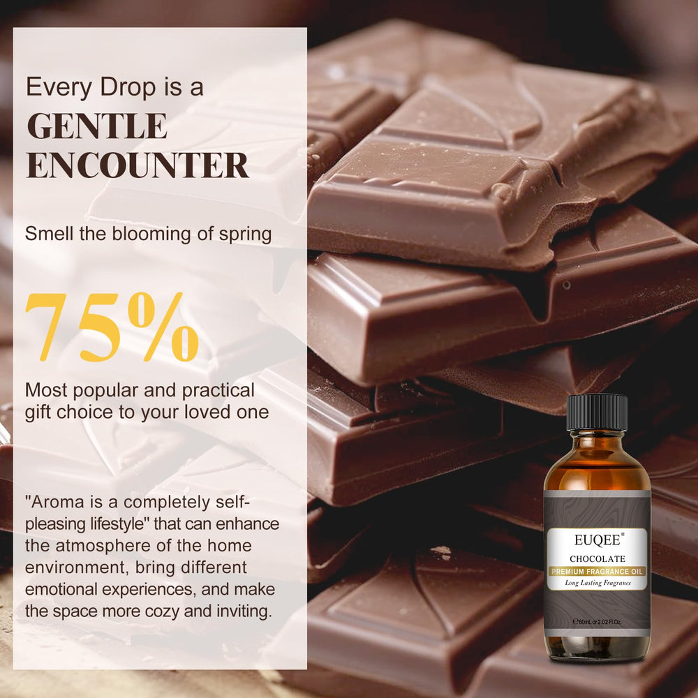 EUQEE Chocolate Fragrance Oil ideal for candles to create comforting chocolate notes