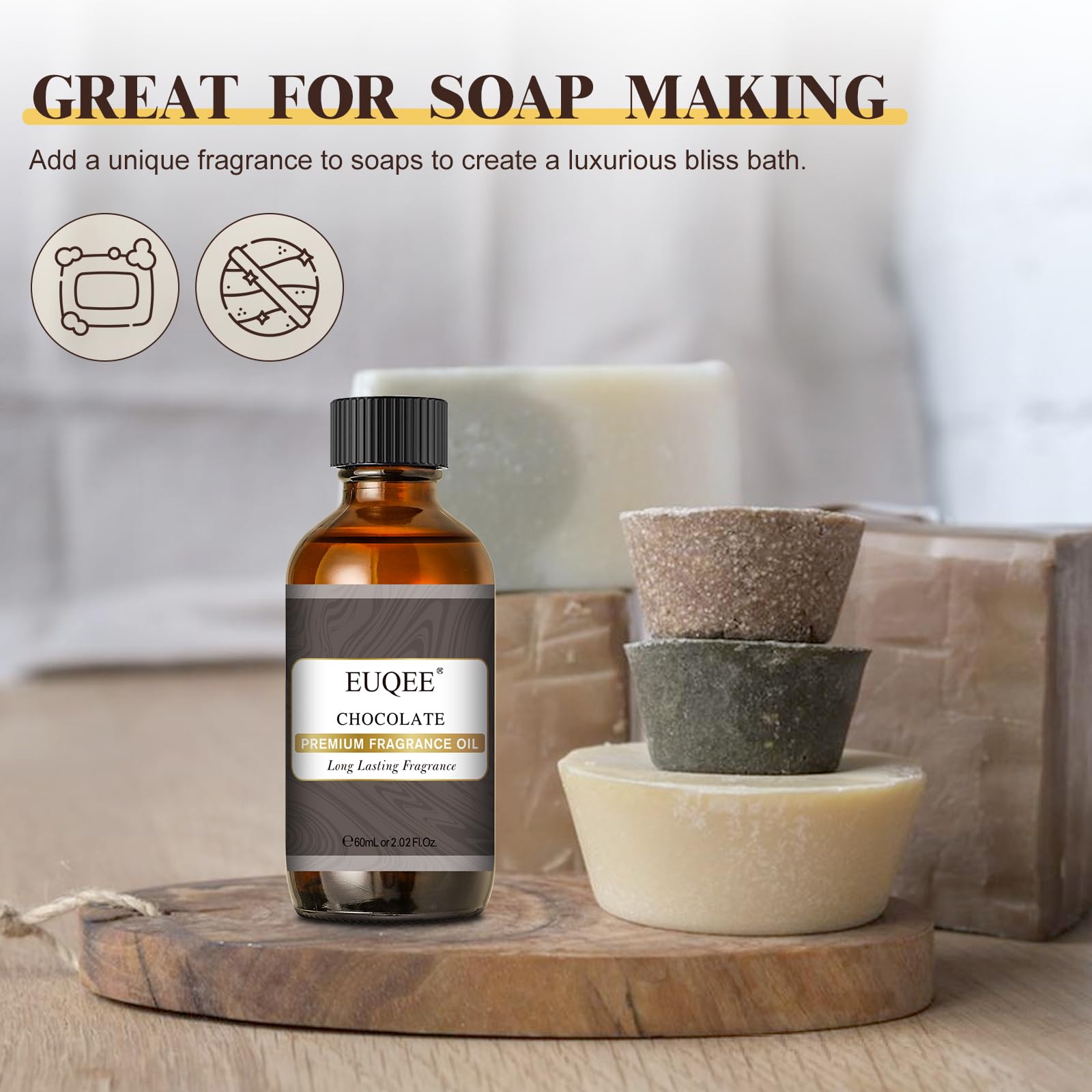 EUQEE Chocolate Fragrance Oil gift box enhances gifting with premium scent