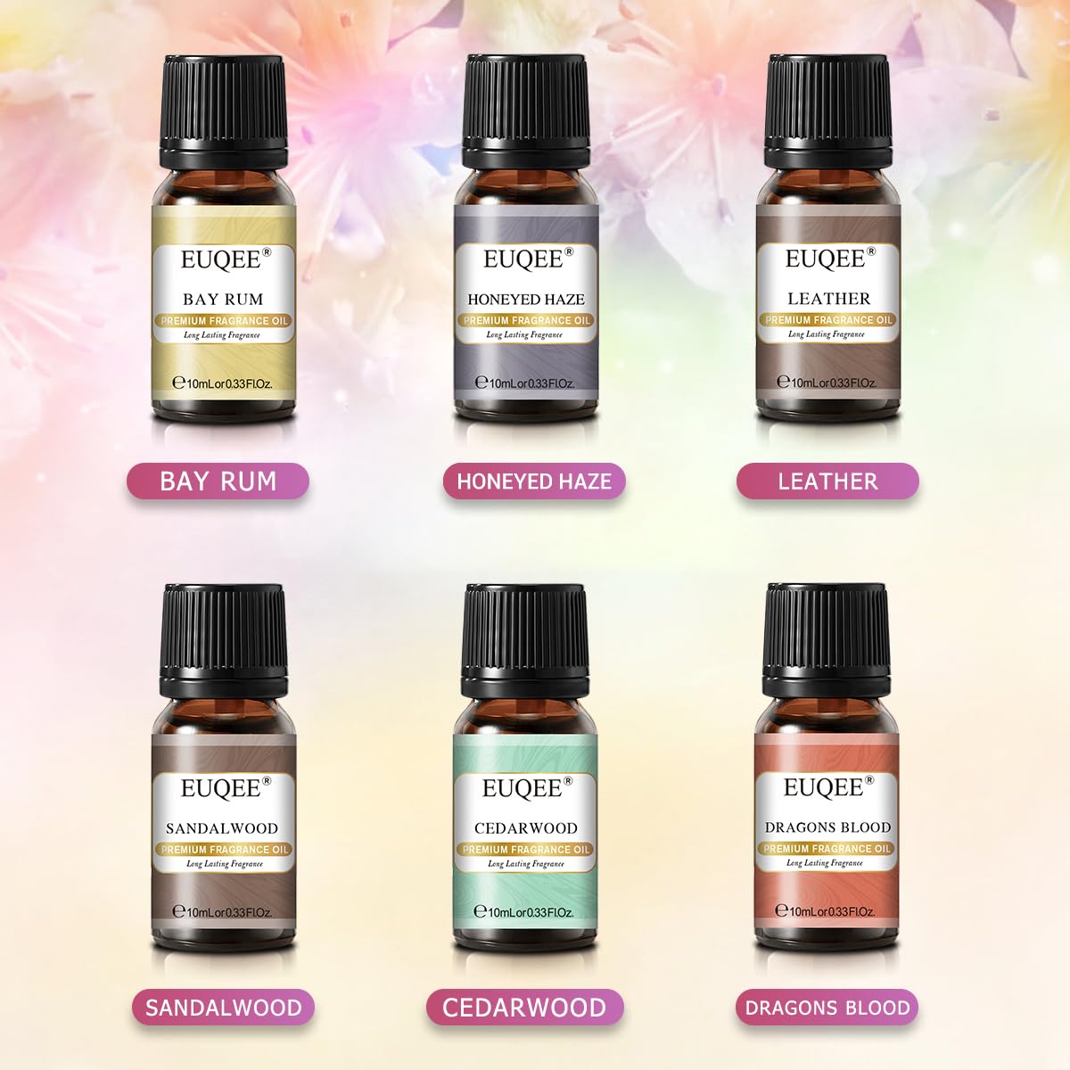 EUQEE Dragons Blood fragrance oil 10ml, bold depth for diffuser blends.