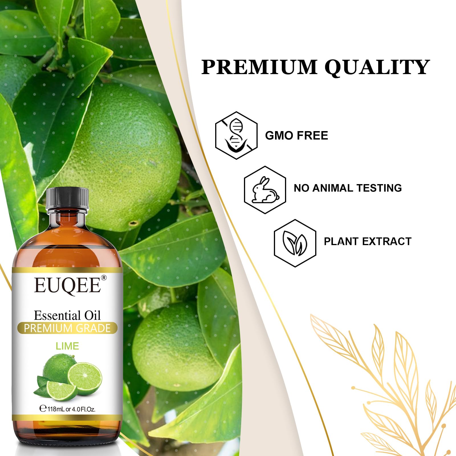 EUQEE Lima en difusor para crear un ambiente cítrico y revitalizante.
