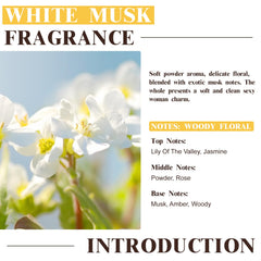 Diffuser setup using EUQEE White Musk for lasting room aroma