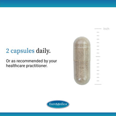 Imprinted EuroMedica Adrenaplex capsule closeup for easy dosing