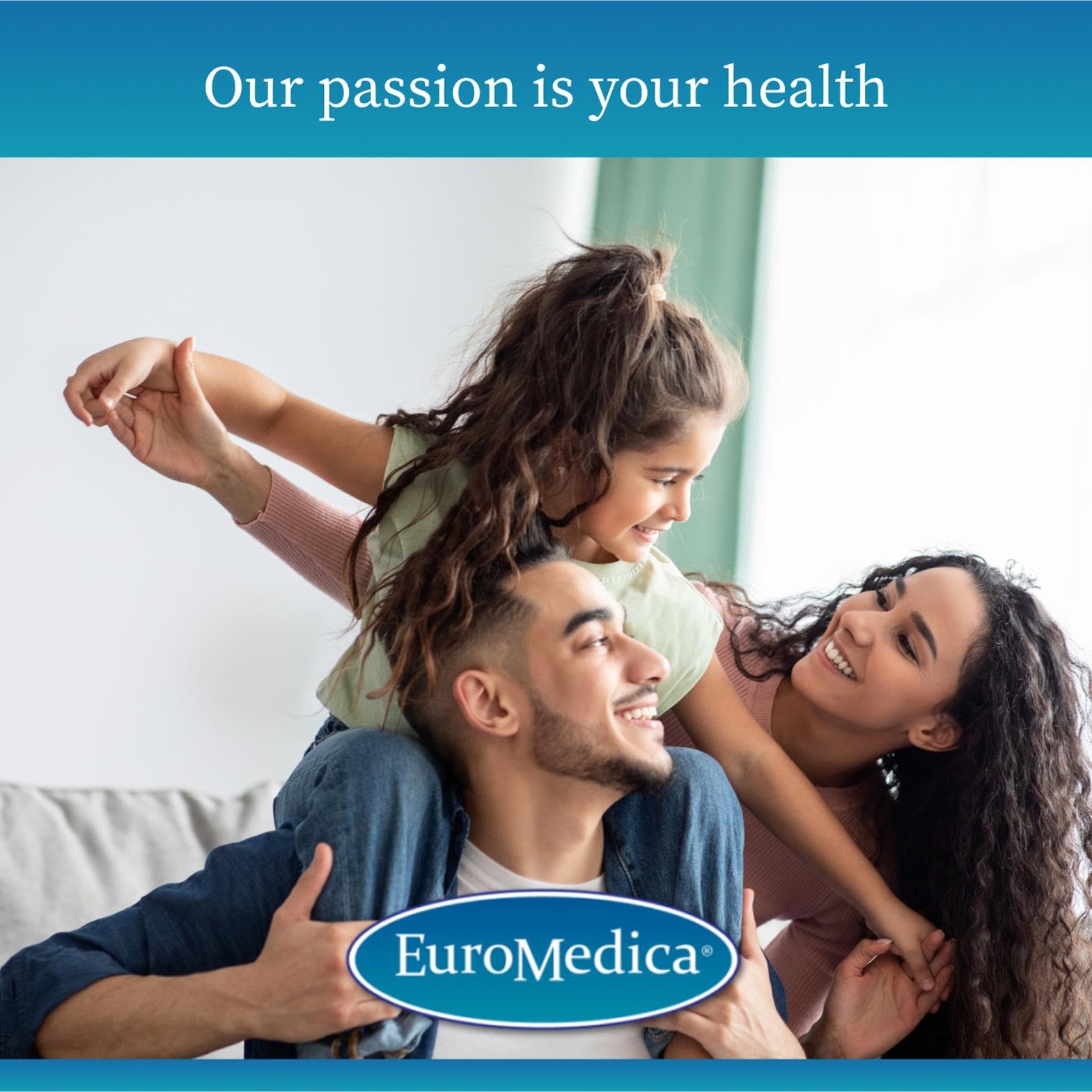 EuroMedica bottle on a shelf illustrating a simple daily routine