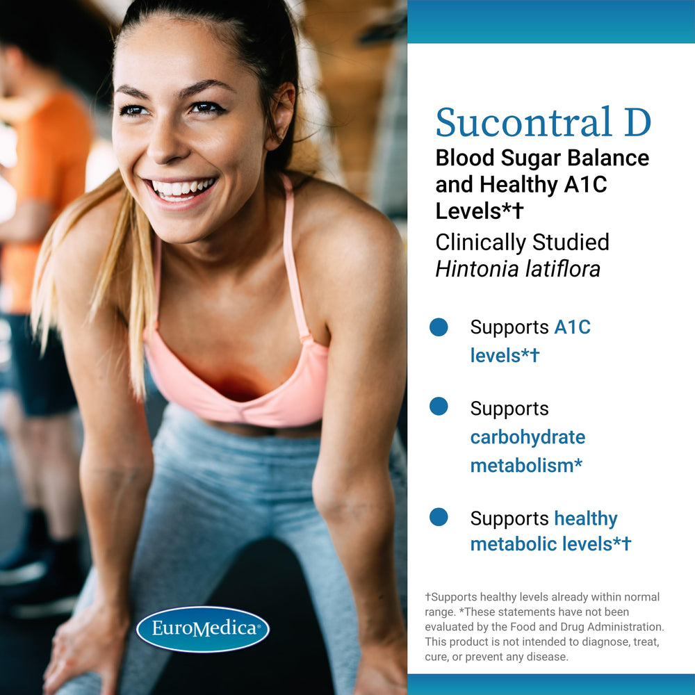 EuroMedica Sucontral D label packaging—clear ingredients and dosing guidance.