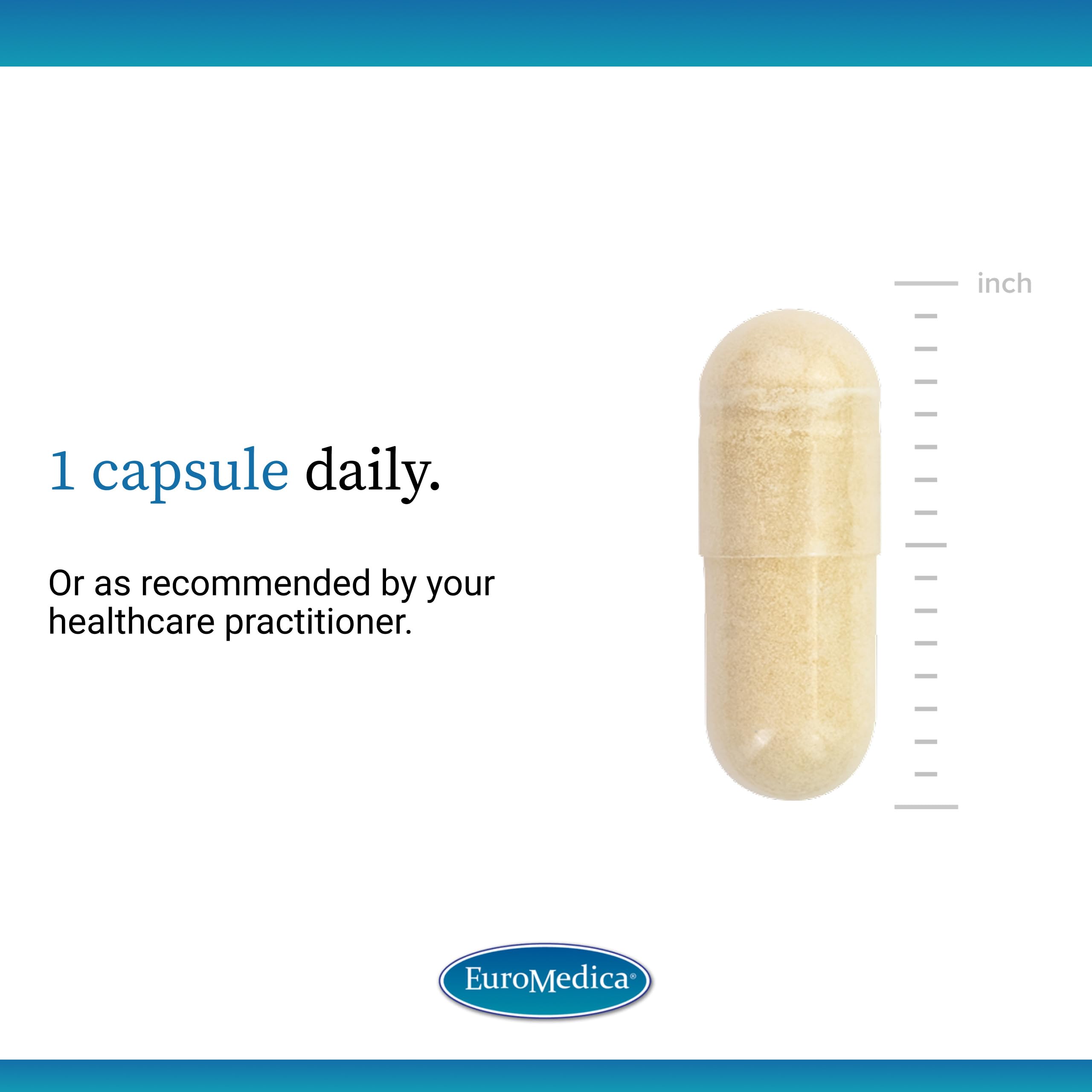 EuroMedica Zinc Plus Selenium daily dose, one capsule for cellular health potential.
