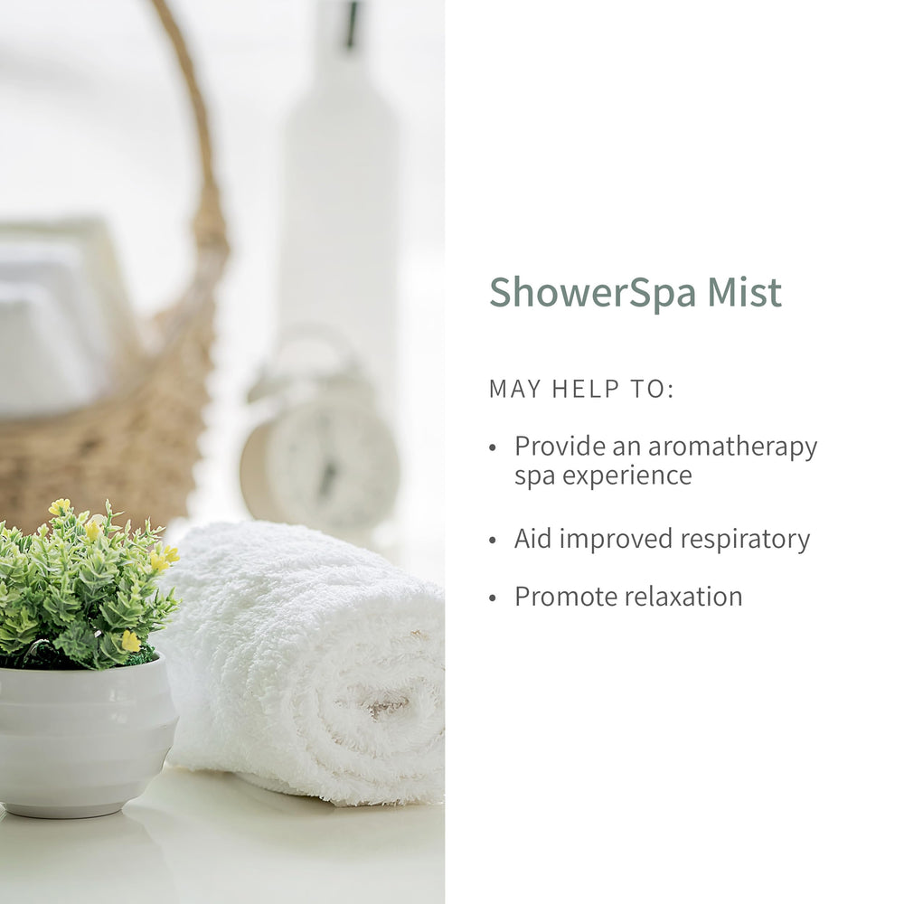 Packaging of European Spa Source eucalyptus shower spray shown for premium spa setup