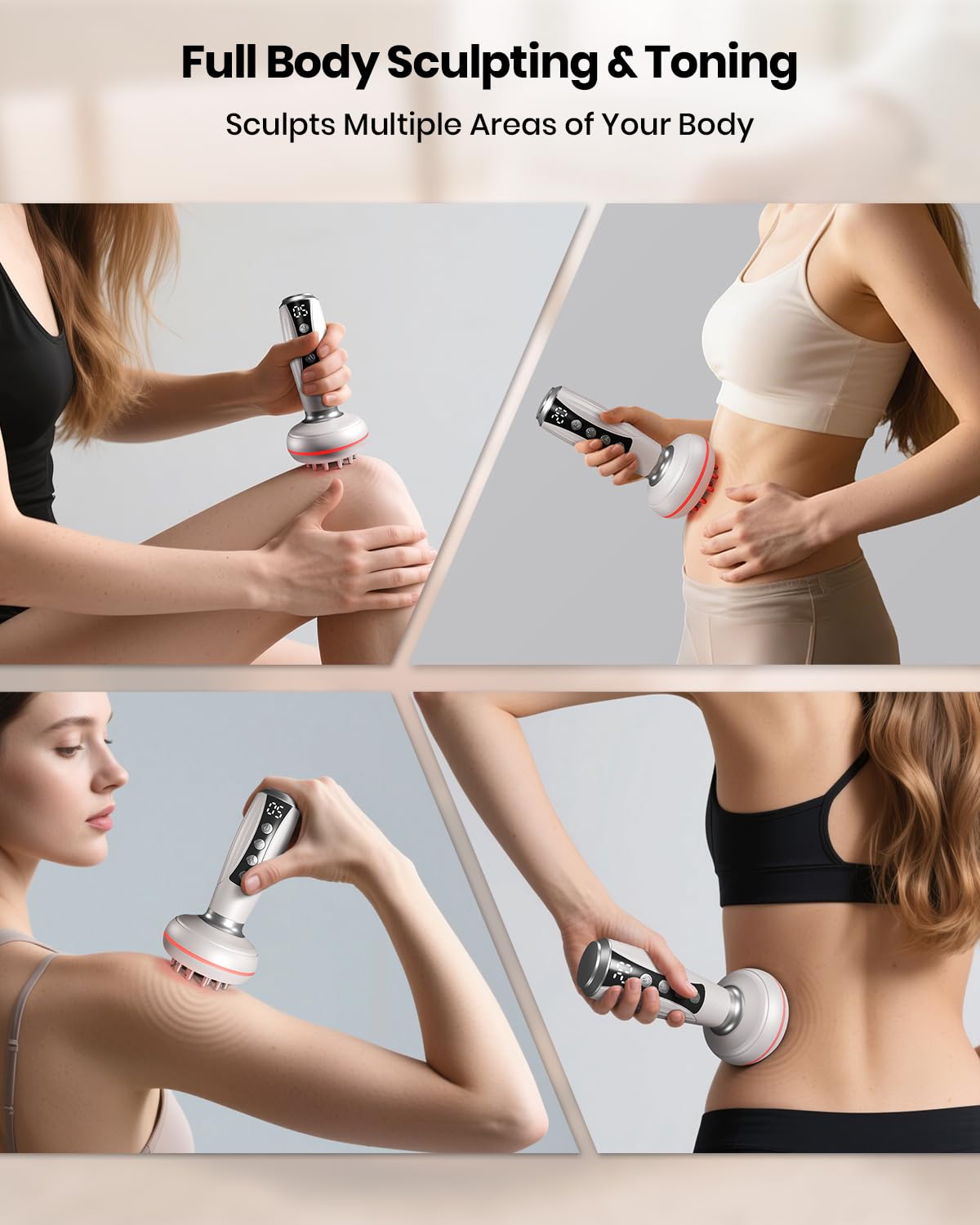 EURPMASK body sculpting massager for arms, legs, and belly with adjustable intensity
