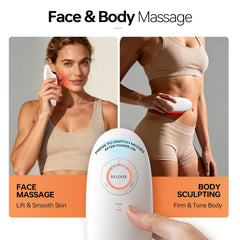 Cordless anti-cellulite massage tool for easy daily self-care.
