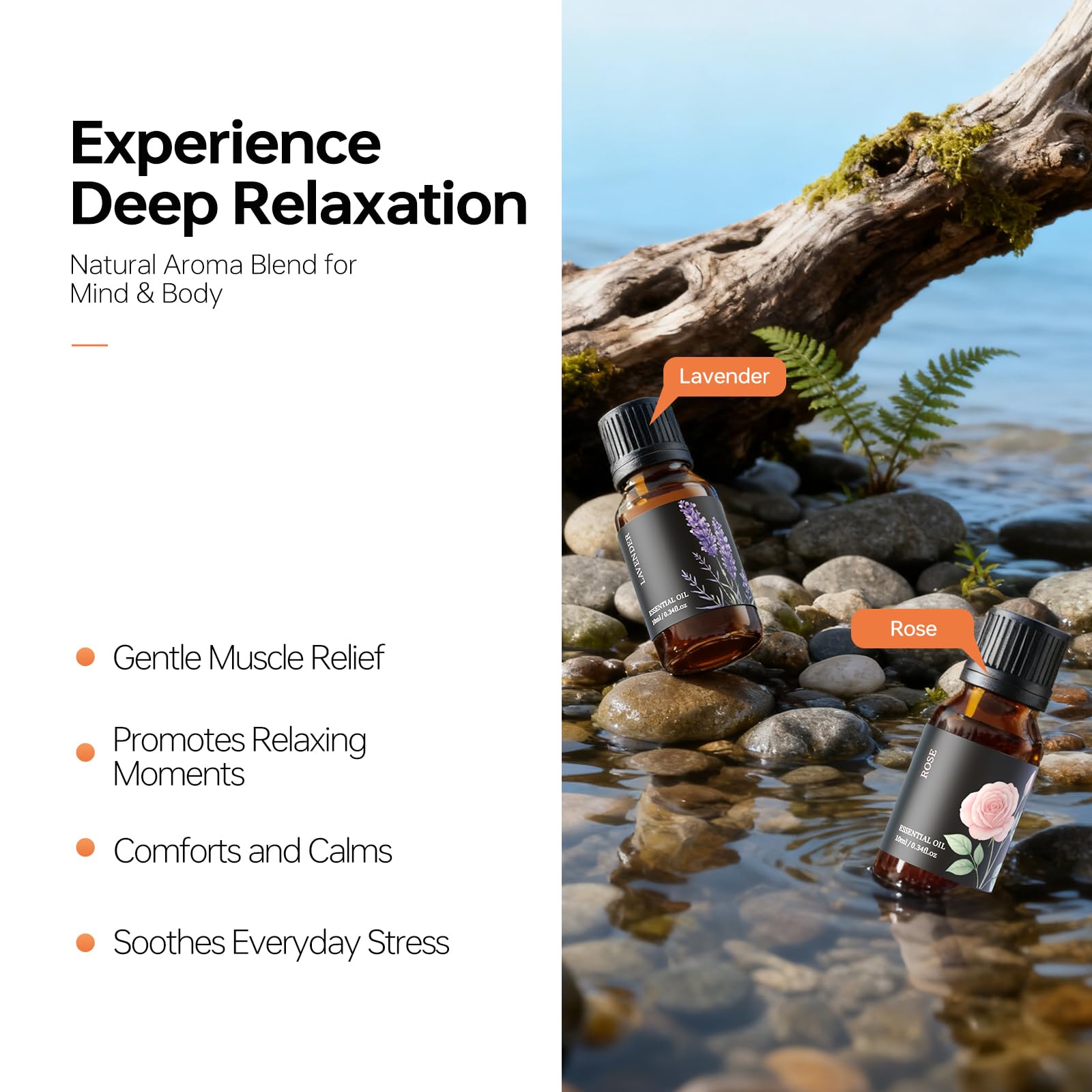 Lightweight device design for comfortable daily self-care sessions.