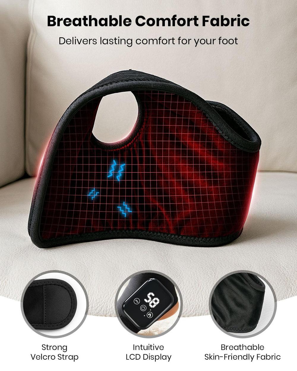 EURPMASK Foot Renew soft socks included for hygienic sharing.