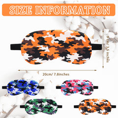 Eurzom camo sleep mask back view showing breathable inner layer.