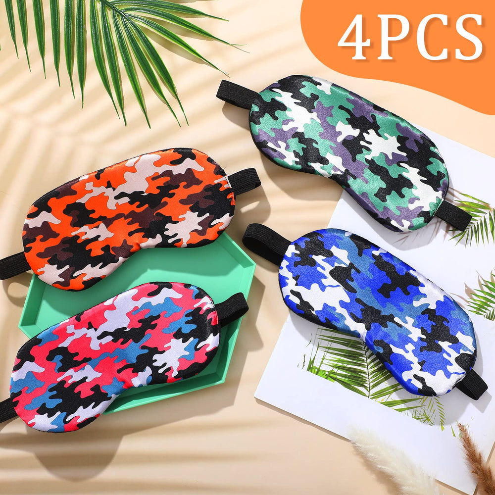 Eurzom camo sleep mask elastic strap close-up for comfortable wear.