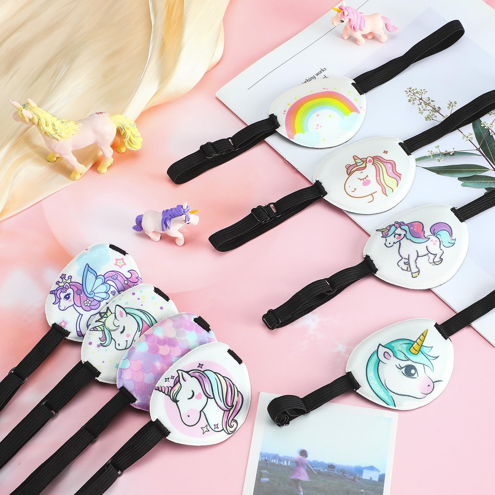 Eurzom parches oculares compactos y reutilizables para viajar.