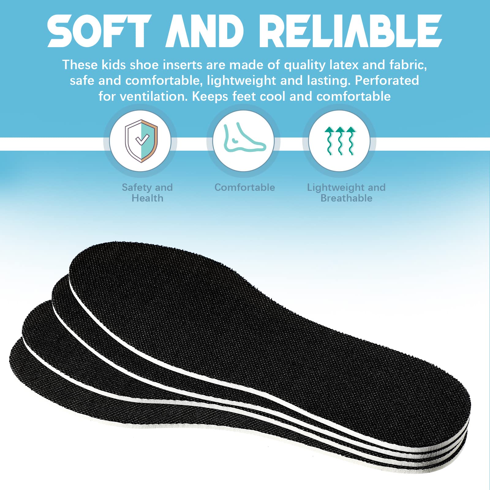 Plantillas suaves Eurzom de latex, ideales para pies sensibles.