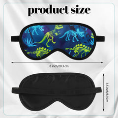 Eurzom satin eye mask shark design close-up, light-blocking comfort for better sleep on trips.