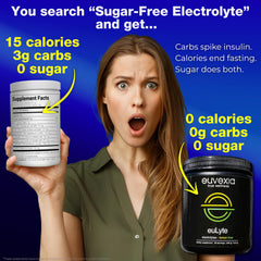 Euvexia euLyte hydration glass after workout with refreshing lemon-lime flavor