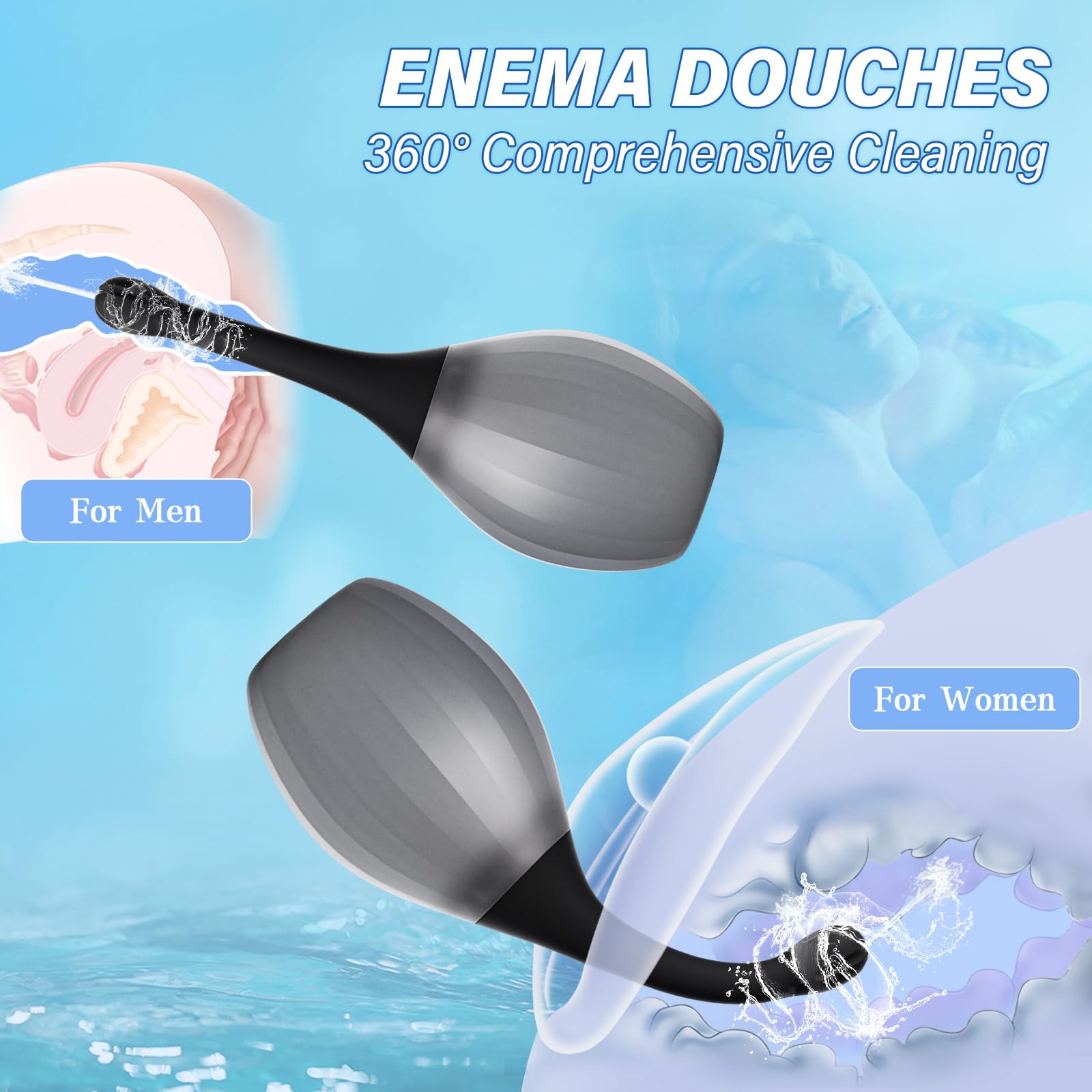 Euwvdy shapeable tube and bulb design offers flexible use