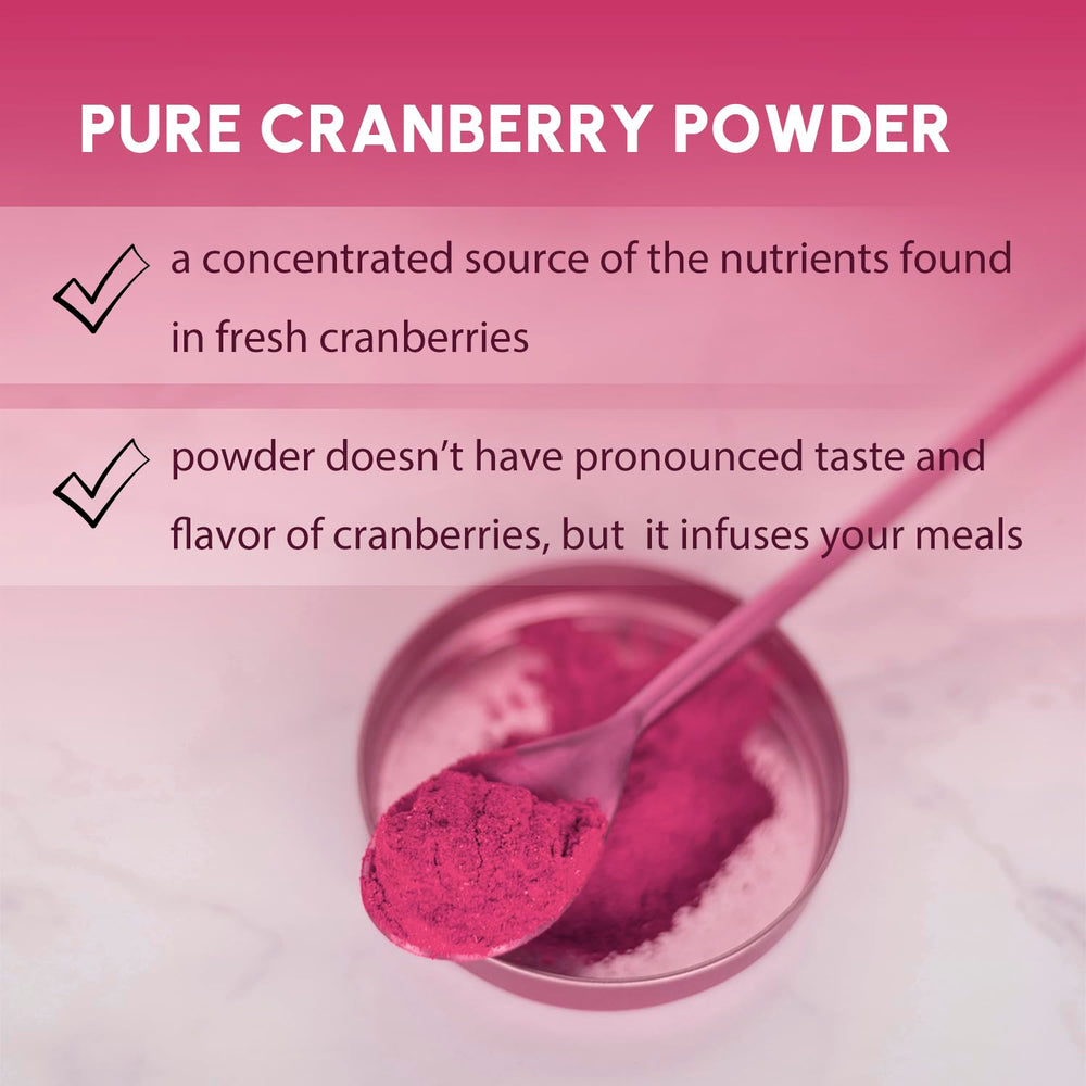 EVADY Cranberry Powder stored in a cool, dry container to maintain freshness