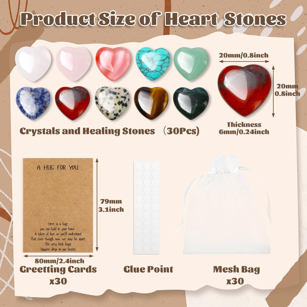 Evatage heart crystals support meditation and chakra balance.