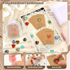 Evatage mini pocket heart stones portable 20 mm for easy carry.