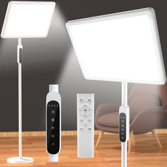 EVATEALE 12,000 Lux light therapy lamp provides bright, stable illumination for daily energy