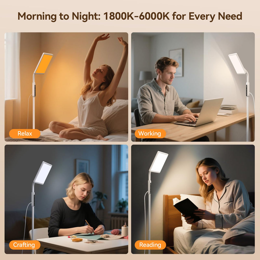 EVATEALE amber 1800K lighting option creates warm, cozy mood lighting