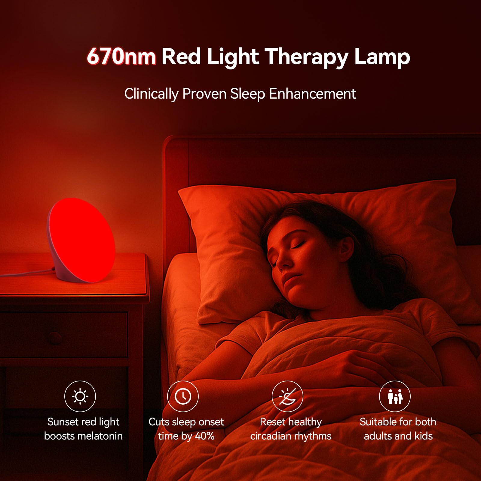 EVATEALE dual function lamp combines sleep aid and daylight use