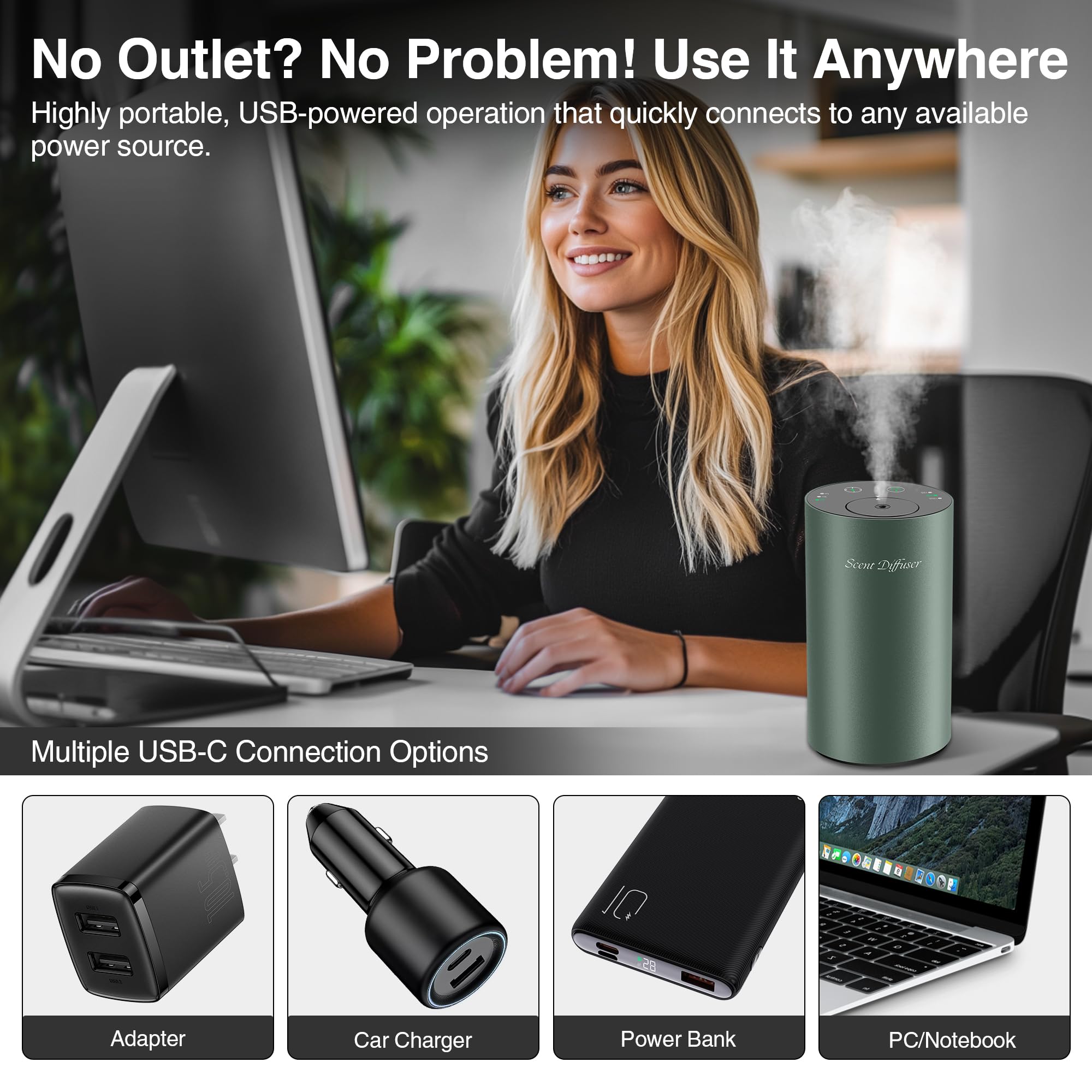 EvCZen diffuser car cup holder fit for travel.