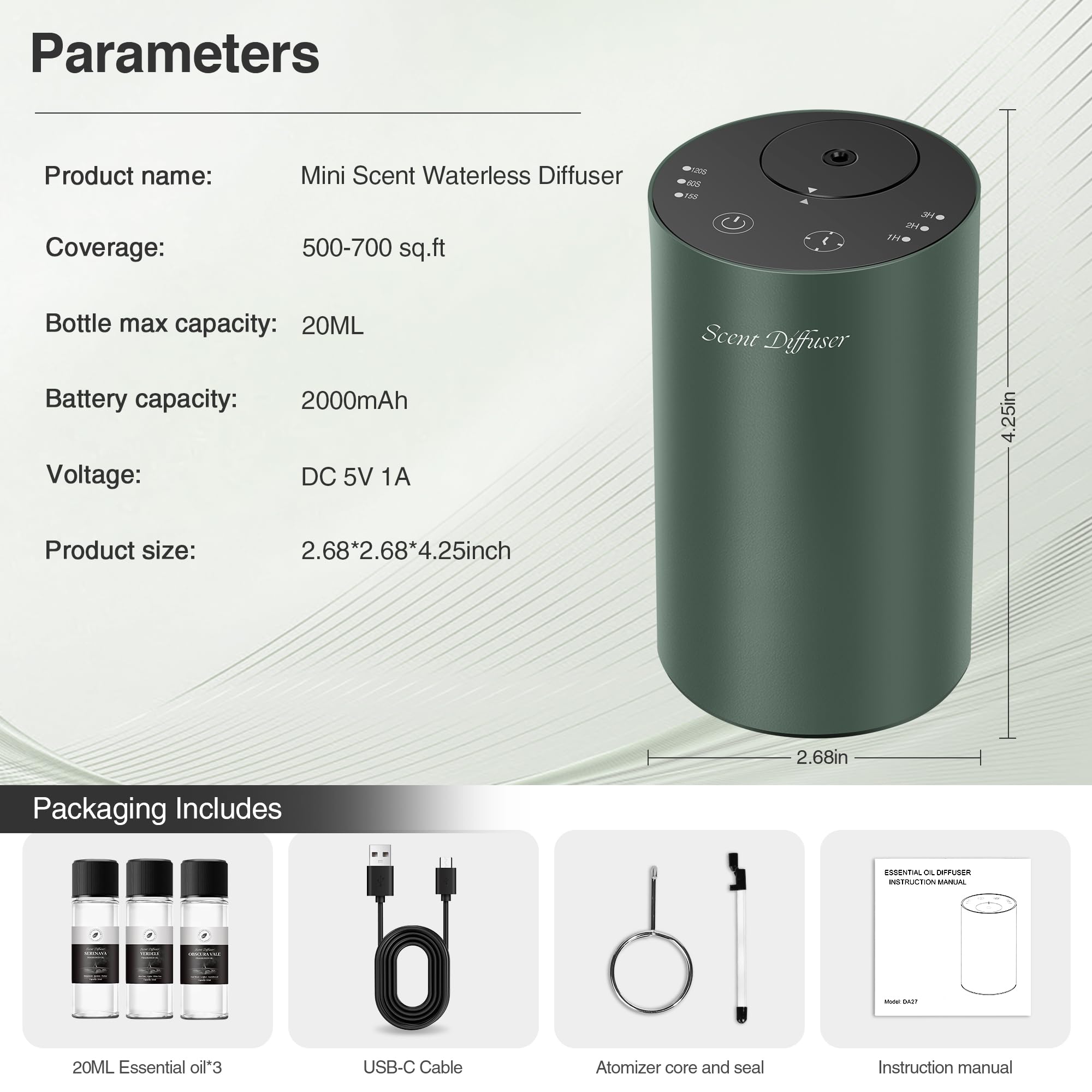 EvCZen diffuser quiet operation for calm spaces.