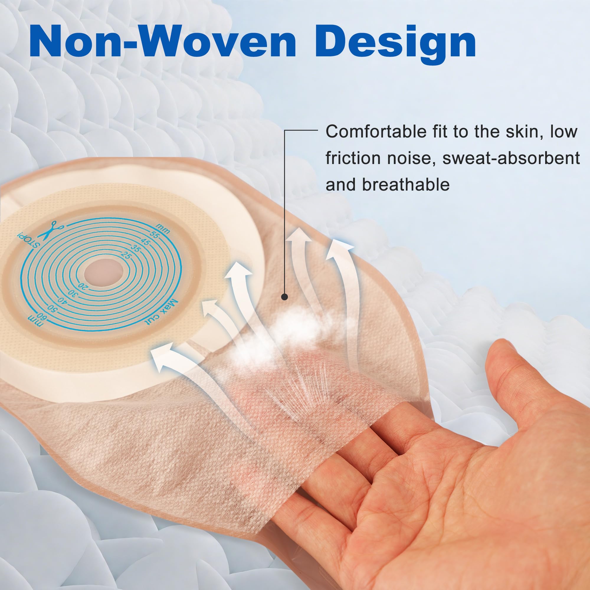 Evenpop colostomy bag observation window for quick monitoring