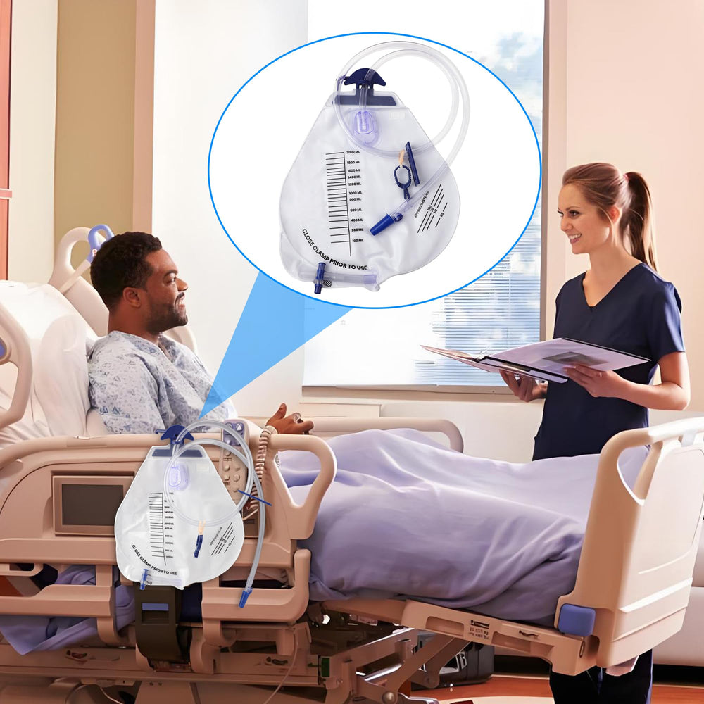 Evenpop disposable urine bags designed for simple disposal.