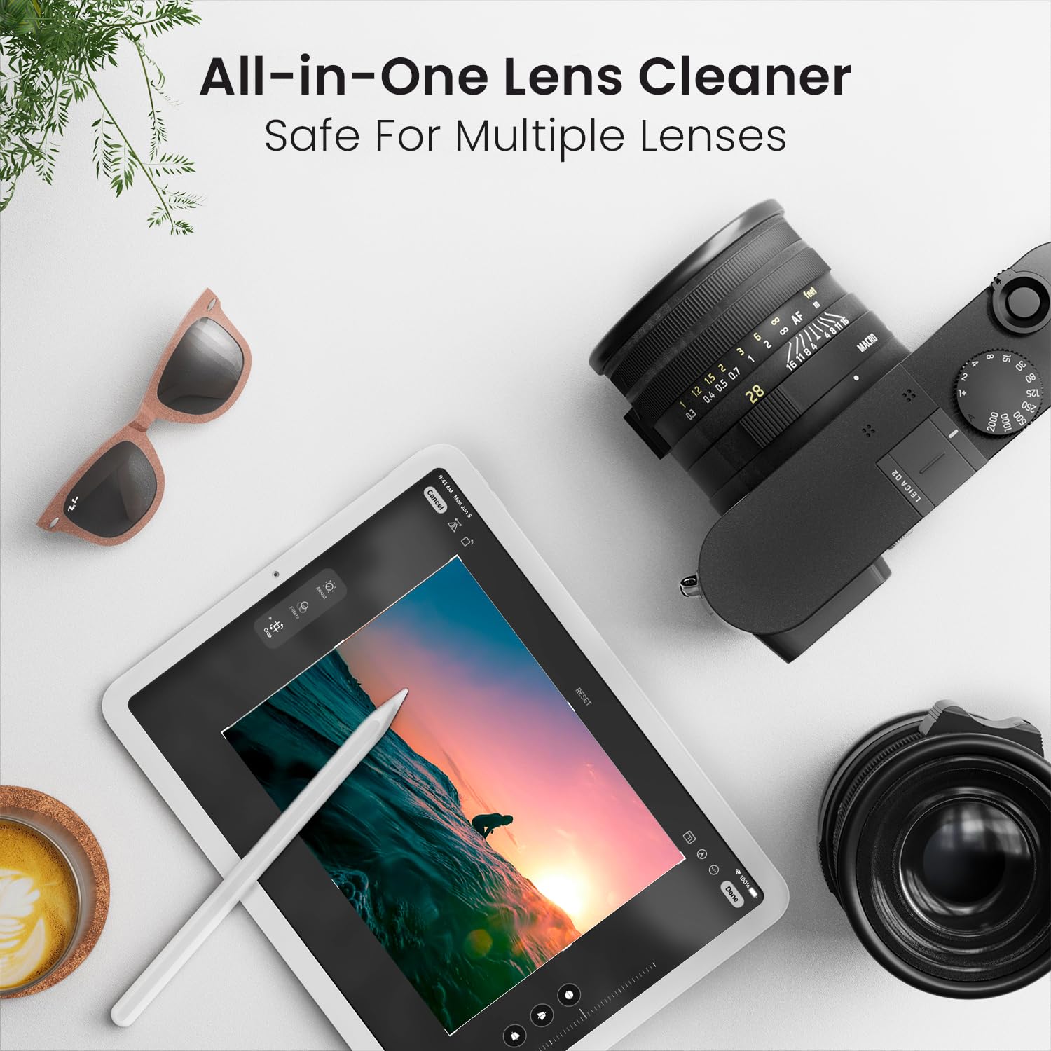 EVEO spray on phone screen for clear visibility