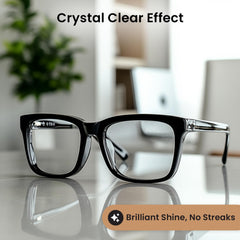 EVEO microfiber cleaning cloths gently wipe sensitive lenses