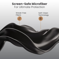 EVEO premium microfiber cloth for safe, lint-free lens care