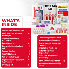 Ever Ready First Aid 10-Person Kit eye wash 1oz for safe irrigation on site.