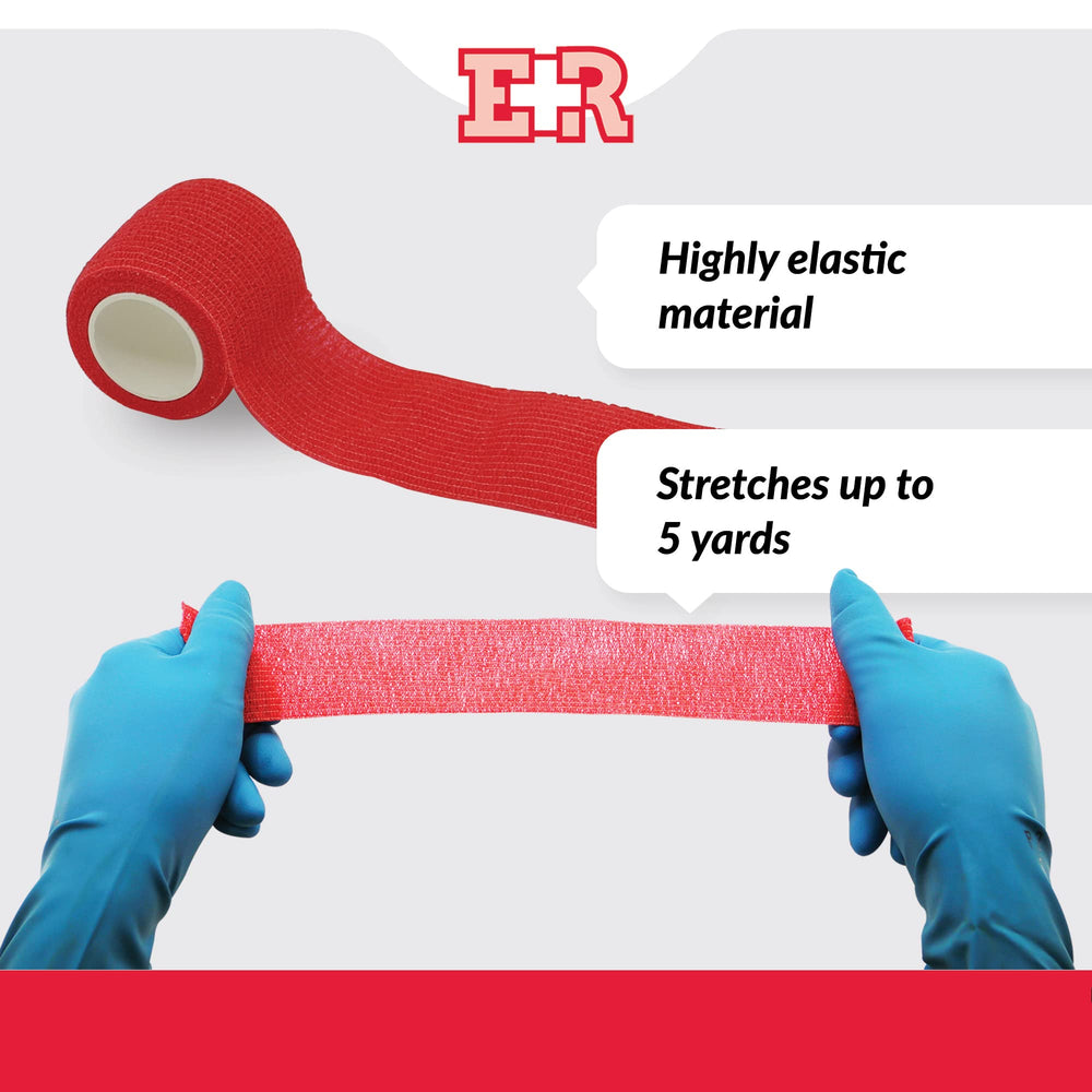 Ever Ready First Aid purple bandage roll offers breathable comfort.