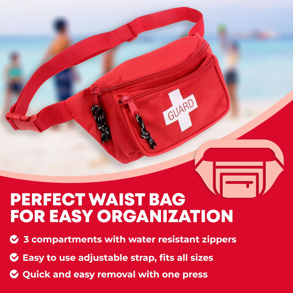 Ever Ready First Aid fanny pack adjustable strap ensures a comfortable, quick removal.