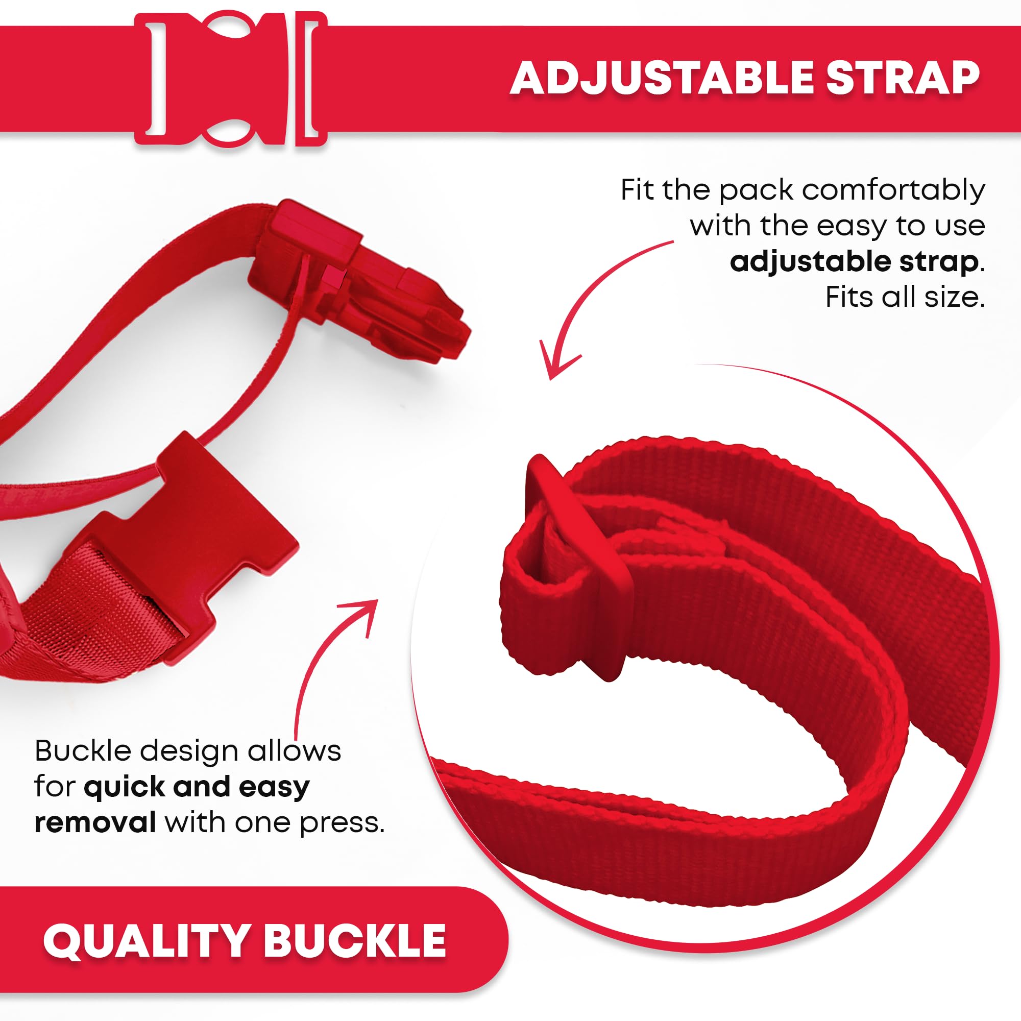 Ever Ready First Aid fanny pack with lanyard anchors quick alerts to teammates