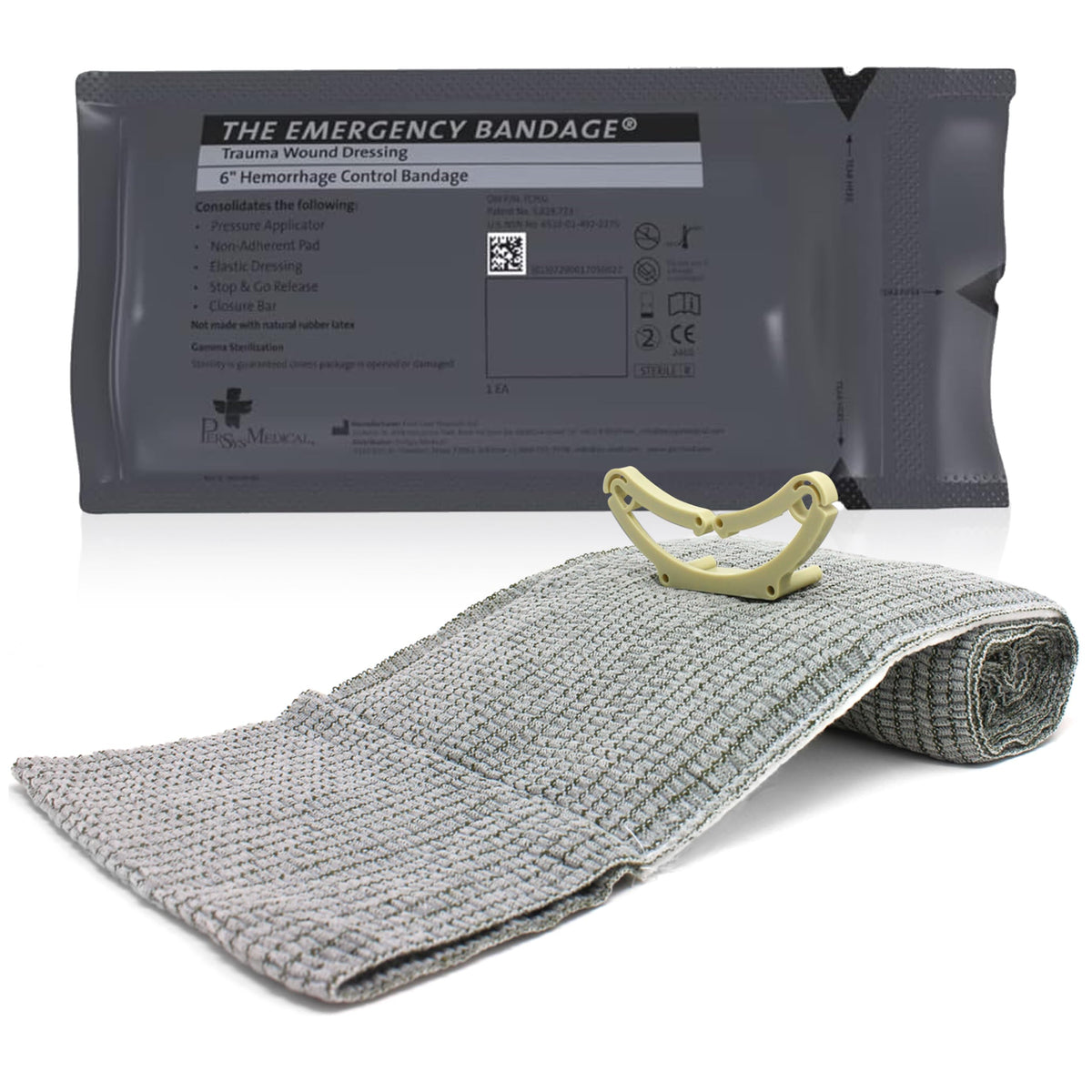 Ever Ready First Aid Israeli bandage 6-inch packaged for quick field use.