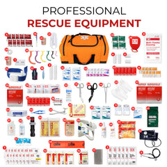 Ever Ready First Aid Large EMT Trauma Bag side pocket view for quick access storage.