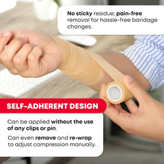 Ever Ready First Aid wrap on elbow for comfortable stabilization