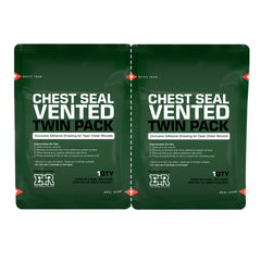 Ever Ready First Aid vented chest seal, 6.6-inch square, ready for fast application.