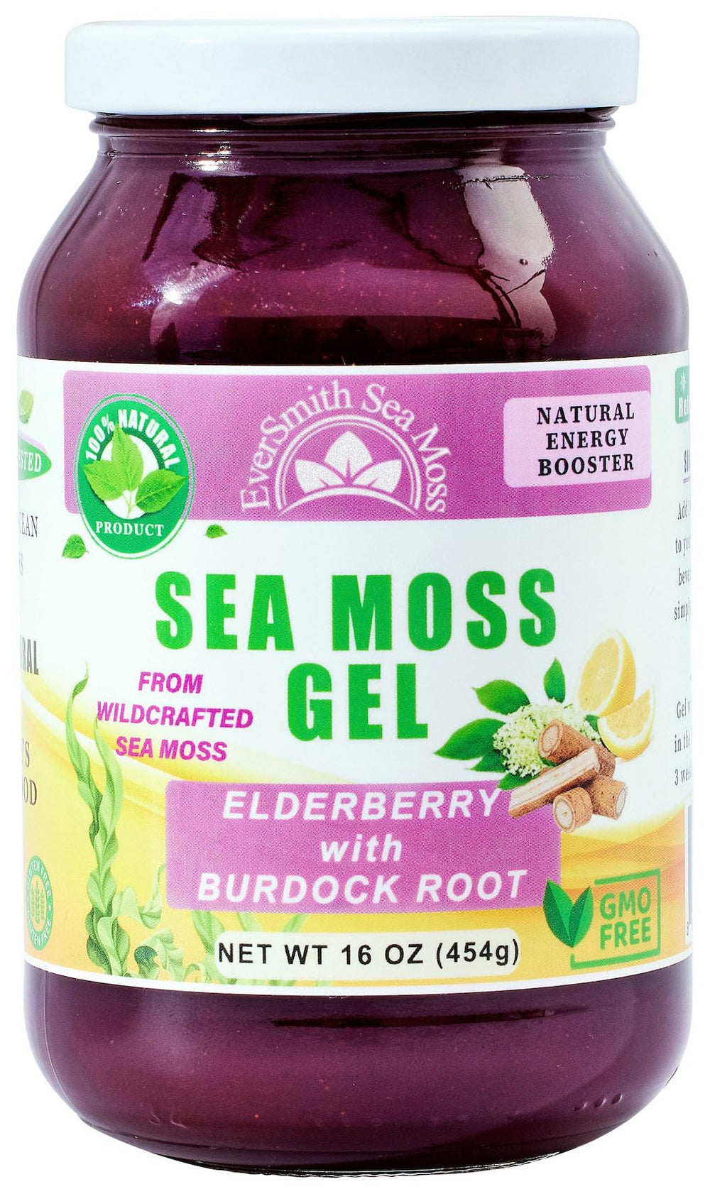 EverSmith Organics sea moss gel in smoothie add demonstrates versatile usage.