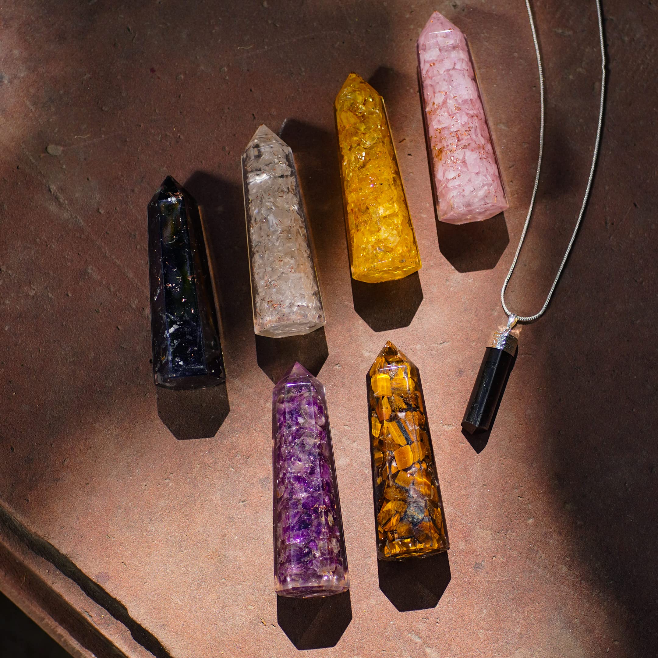 Ever Vibes Healing Crystal Wand Clear Quartz enhances energy focus and balance in any space.