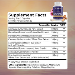 Everfaith LymphaFlo capsules close-up for convenient daily support