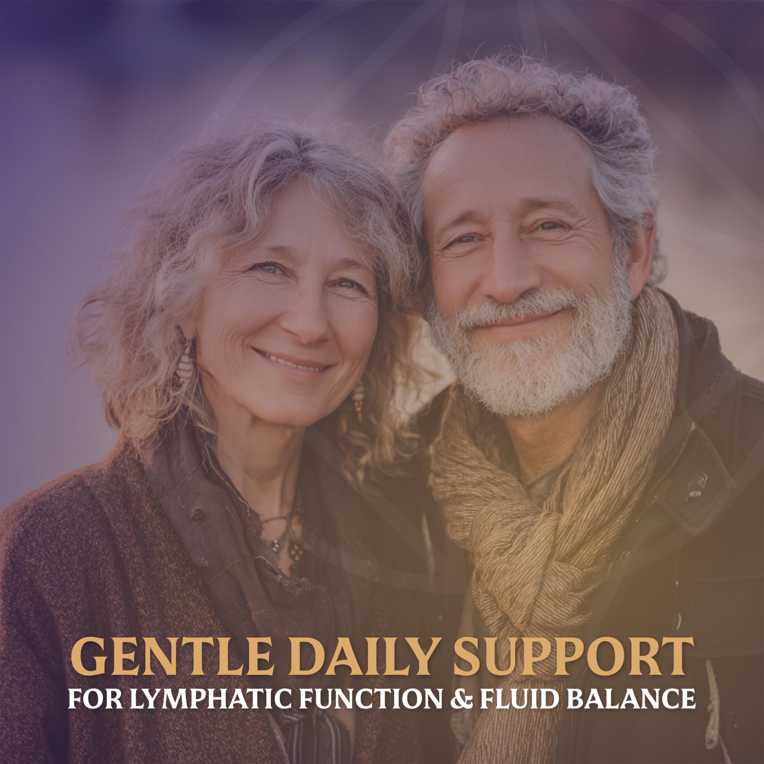 Everfaith LymphaFlo capsules on a clean surface suggesting fluid balance support